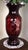 Hand-cut vase made of recycled lead crystal with a floral motif. Dimensions: height 32 cm, diameter 12 cm