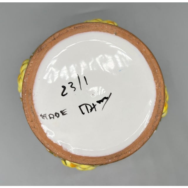 Vintage Italian Grape Motif Cachepot Planter – Tuscan / Mediterranean For Sale - Image 10 of 11