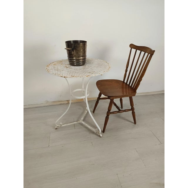 1920s Perforated Metal Garden Table, 1920s For Sale - Image 5 of 13