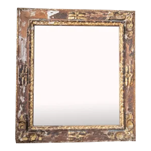 20th Century Baroque Revival Style Heavily Distressed Mirror