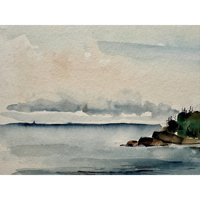 Original watercolor on paper by Henry Emil Salloch, also known as Heinz Emil Salloch, the German-born American artist and...