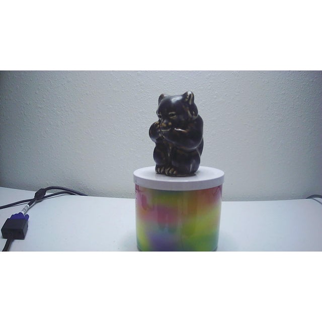 Ceramic VTG Collectible Set - Royal Copenhagen Set of 6 Bear Cub Figurines by Knud Kyhn For Sale - Image 7 of 10