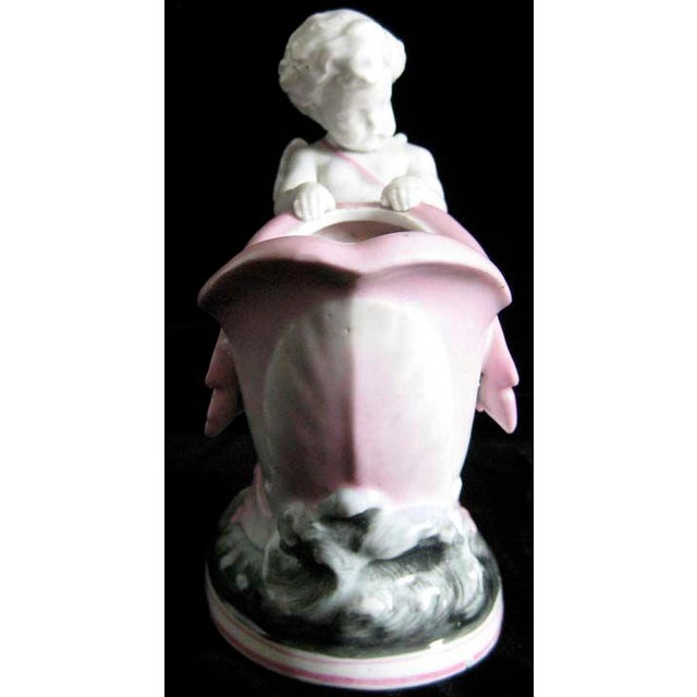 C 1900 French Depose Cupid Porcelain Planter - For Sale - Image 4 of 8