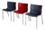 Philippe Starck Plastic and Metal Stacking Chairs Set of 3 1990s For Sale