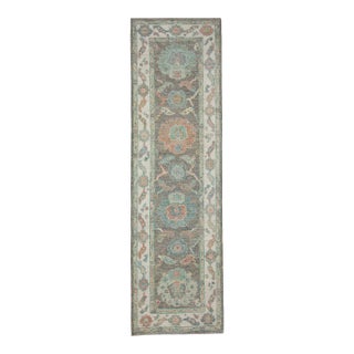 Turkish Oushak Runner Rug 2'4" x 7'10" #17550 For Sale