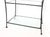 Metal Vintage Wrought Iron and Glass Three Tier Bar Stand / Etagere For Sale - Image 7 of 10