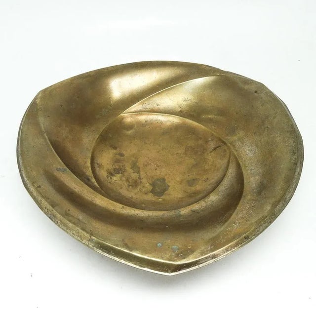 Goldenrod Art Deco Bowl from WMF, Poland, 1950s For Sale - Image 8 of 8