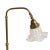 Model Ministry Table Lamp with Murano Glass Lampshade, 1930s For Sale - Image 3 of 7