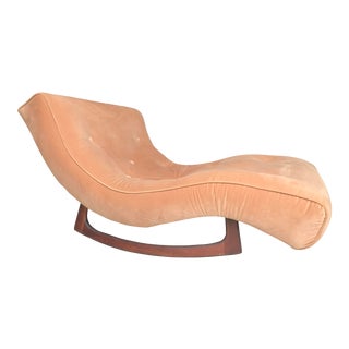 Adrian Pearsall Walnut Rocking Chaise Craft Associates For Sale