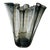 Late 20th Century Postmodern Charcoal Ruffle Vase For Sale