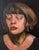 Figurative At The Verde River- Twice by Fikriye Oz | Oil On Wood Portrait of a woman with closed eyes For Sale - Image 3 of 3