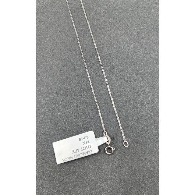 Metal 1.00 Ct Diamond Pendant For Sale - Image 7 of 8