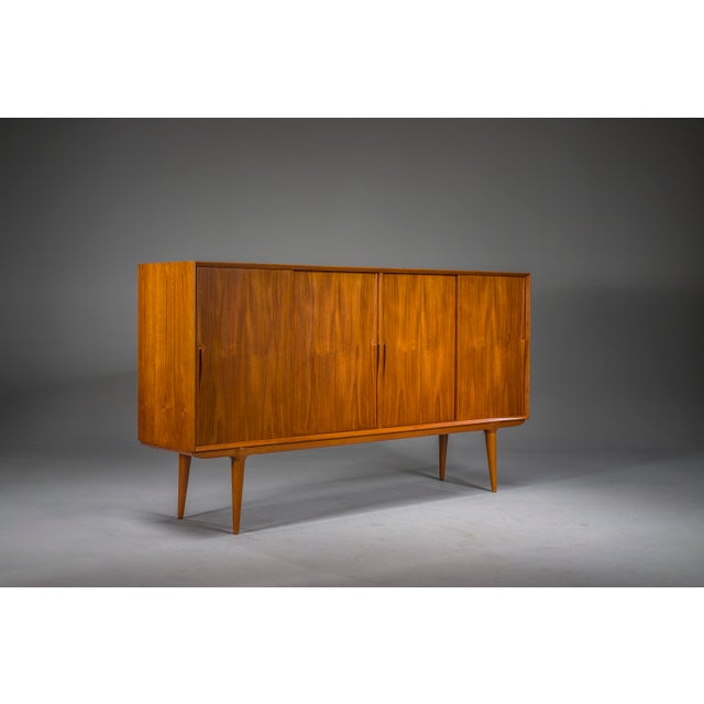 Model 19 Teak Highboard by Gunni Omann for Omann Jun, Denmark, 1960s For Sale - Image 15 of 15