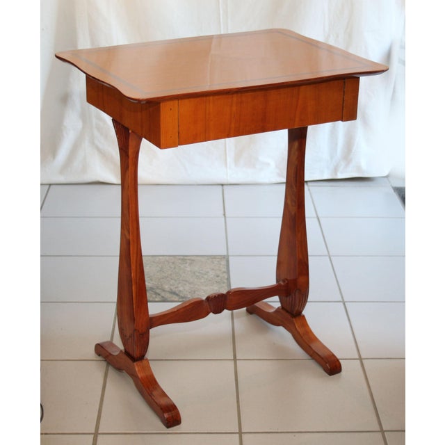 Biedermeier Sewing Table, 1830s For Sale - Image 3 of 10