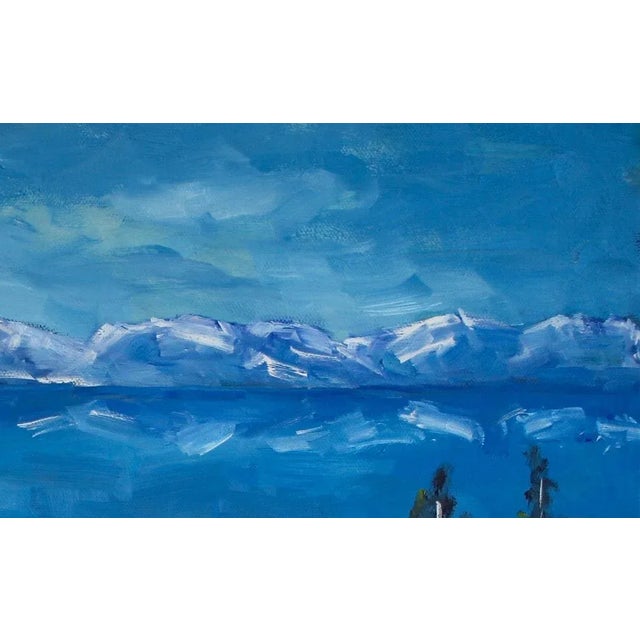 2020s Winterscapes — Diamond Peak Run Original Oil on Gallery Wrapped Canvas For Sale - Image 5 of 11