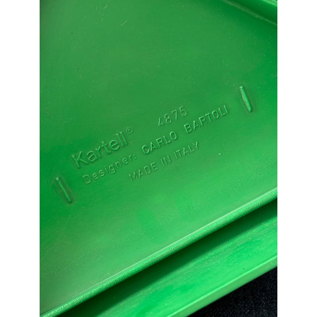 Plastic Space Age 4875 Chairs by Carlo Bartoli for Kartell, Italy, 1970, Set of 4 For Sale - Image 7 of 9