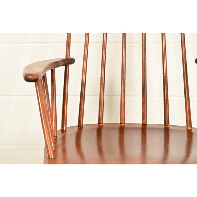 Brown Russel Wright for Conant Ball Solid Birch Rocking Chairs | Pair For Sale - Image 8 of 14