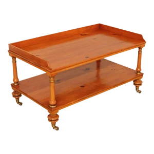 1990s Baker Historic Charleston Reproductions Pine Coffee Table