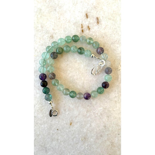 Vented Fluorite Beaded Necklace by Matthew Izzo Collection For Sale - Image 4 of 4
