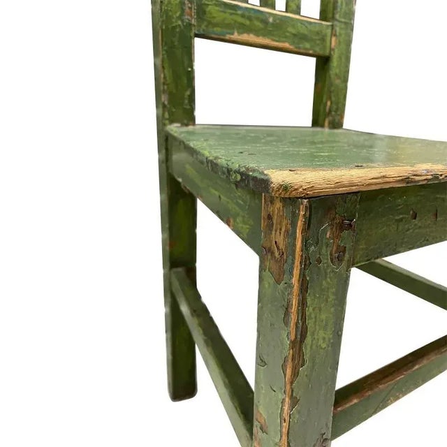 Antique French Pine Side Chairs- A Set of 4 For Sale - Image 11 of 13