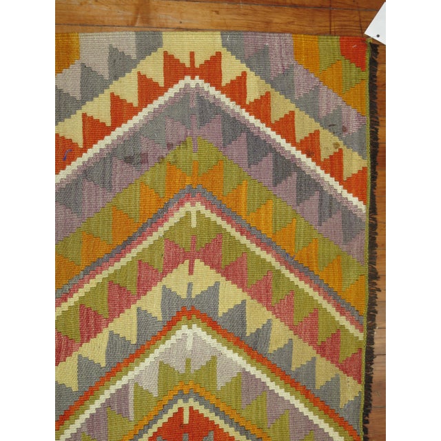 Vintage Turkish Kilim - 6'4" x 10'5" For Sale - Image 4 of 6