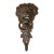 Vintage Cast Iron Lion's Head Door Knocker For Sale