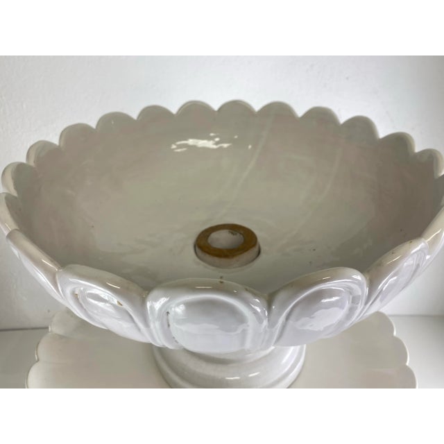 Magnificent Italian Mid Century Blanc De Chin Rococo Style Sculptural Planter For Sale - Image 4 of 12