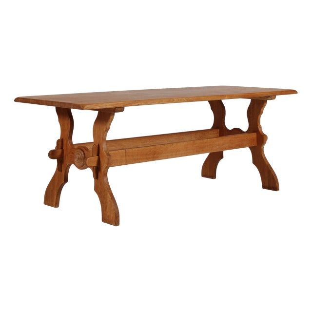 Danish Brutalist Coffee Table in Oak by Axel Einar Hjorth, 1940 For Sale