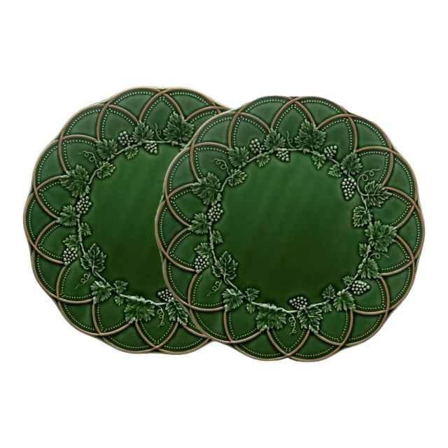 Bordallo Pinheiro Woods Charger Plates, Set of 2 For Sale
