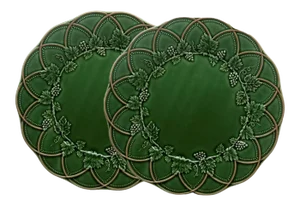 Bordallo Pinheiro Woods Charger Plates, Set of 2
