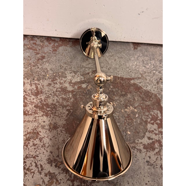 Restoration Hardware 20th C. Library Single Sconce For Sale - Image 11 of 11