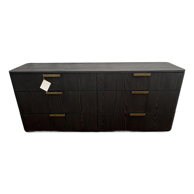 Rh Ciro 6-Drawer Dresser Black European Fir | Designed by Julie Lawrence For Sale