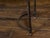 Mid-Century Modern American Midcentury Metal and Wood Two-Tiered Shelving Unit with Twisted Motifs For Sale - Image 3 of 12