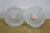 Antique Frosted Satin Glass Rose Flower Chandelier Lamp Shades 4" - Set of 2 For Sale - Image 6 of 9