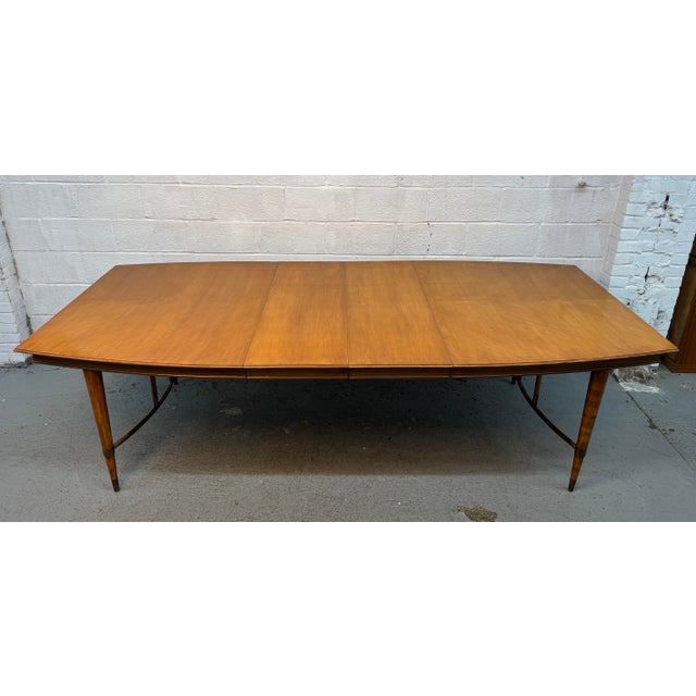 "Forward Trend Collection" Expanding Dining Table Attributed to Johnson Furniture For Sale - Image 14 of 18