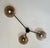Not Yet Made - Made To Order Trio Black Powder Coat Smoky Bubbles Glass Flush Mount by Fabio LTD For Sale - Image 5 of 7