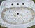 This is a gorgeous Kohler Artist Edition white drop in sink in a rare and discontinued design called "English Trellis"...