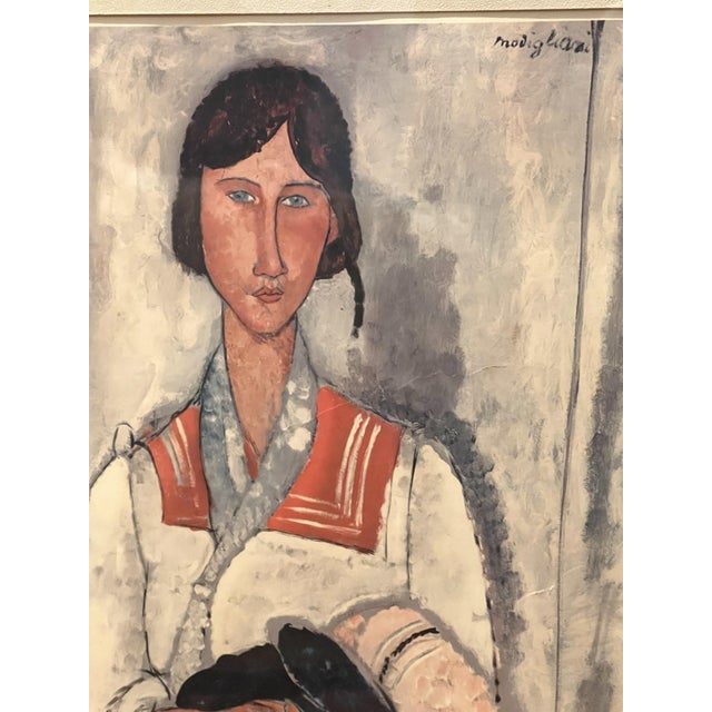 Early 20th Century French Impressionist Lithograph "Gypsy Woman With Baby" by Amedeo Modigliani 1919 For Sale - Image 5 of 11