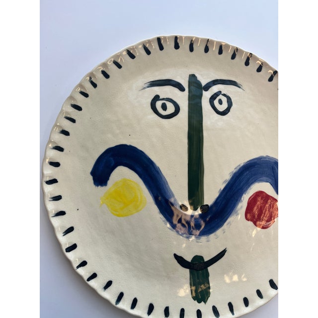 Contemporary Slab Built Ceramic Platter For Sale - Image 4 of 6