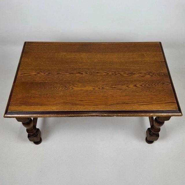 Antique English Oak Coffee Table For Sale - Image 10 of 11
