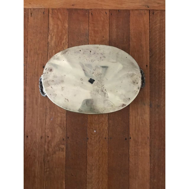 Shabby Chic Early 20th Century Small Brass Tray For Sale - Image 3 of 6