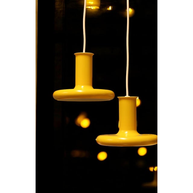 Optima Lamp in Yellow Metal by Hans Due for Fog & Mørup, 1970s For Sale - Image 13 of 16