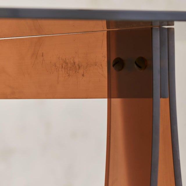 French Plexiglass Desk With Glass Top Attributed to Marcello Gacita + Pierre Tiberi, 1970s For Sale - Image 11 of 11