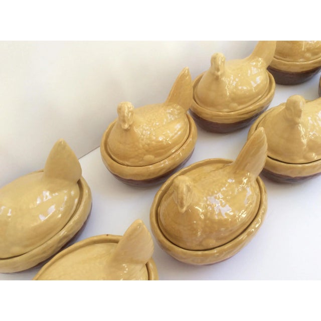 Hen Form French Dishes Set of 8 For Sale - Image 9 of 11