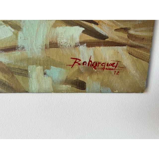 197's Vintage Impressionist Nude Woman Oil on Canvas Painting by Bohorquez For Sale In Miami - Image 6 of 10