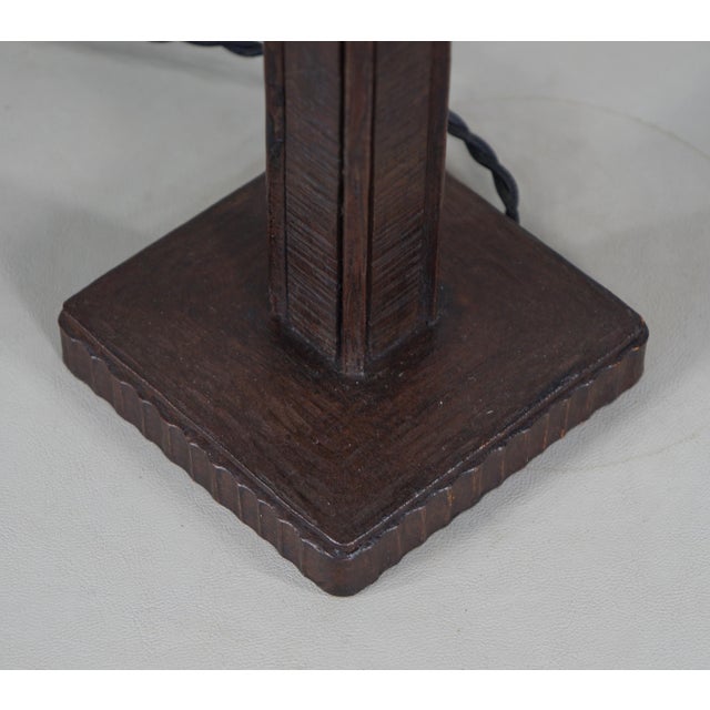 French Art Deco Table Lamp by Charles Schneider 1920s France For Sale - Image 6 of 9