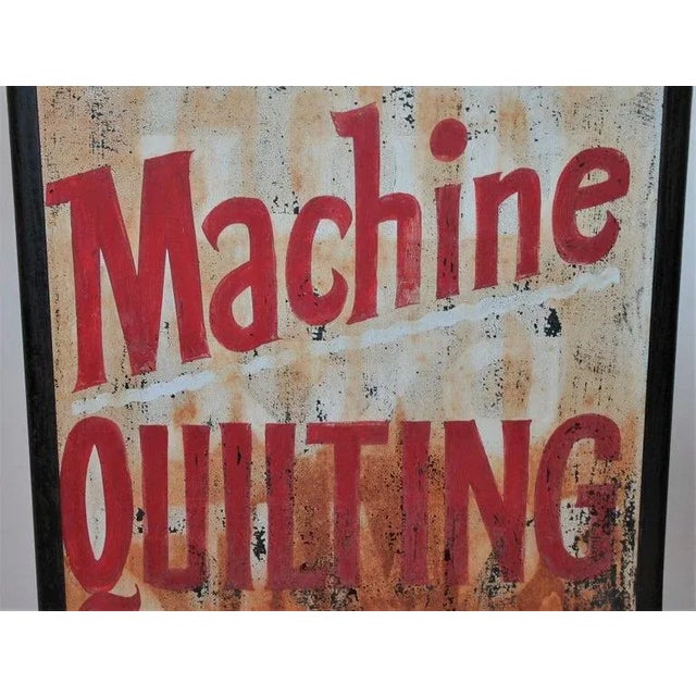 Rustic Early 20th Century Original Painted Street Sign For Sale - Image 3 of 7