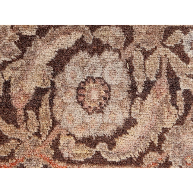 Antique Persian Tabriz Handmade Wool Carpet For Sale - Image 10 of 13