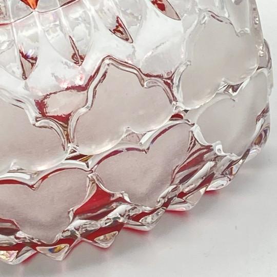 Hofbauer "Byrdes" Ruby Crystal Heart Trinket Box With Lid (Vintage 1970’s-1990’s, Original Foil Label) For Sale - Image 13 of 17