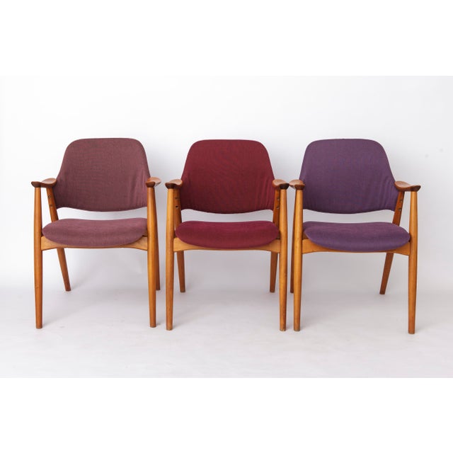 Vintage Lounge Chairs in Beech, Germany 1960s, Set of 4 For Sale - Image 4 of 12